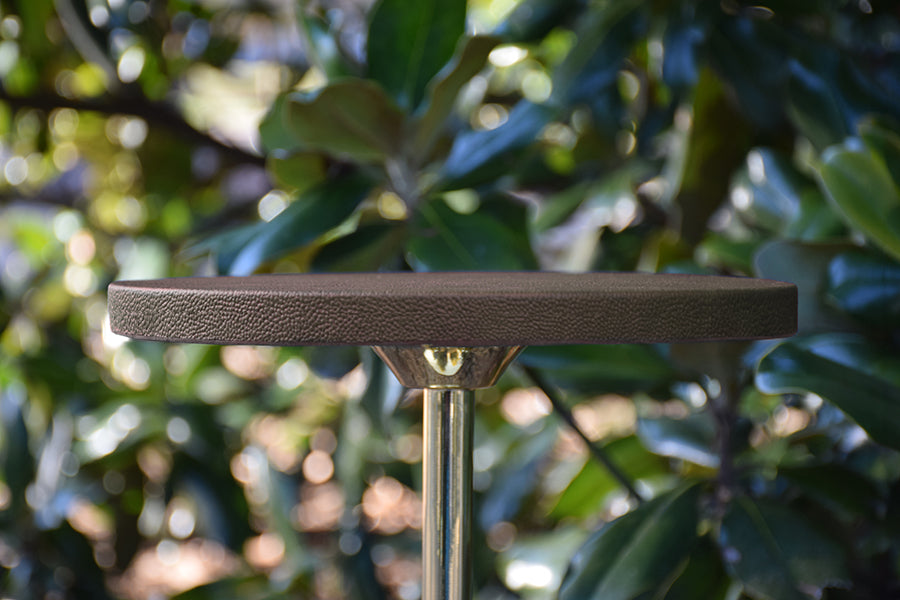 Bolton Cigar Table in Brass & Leather