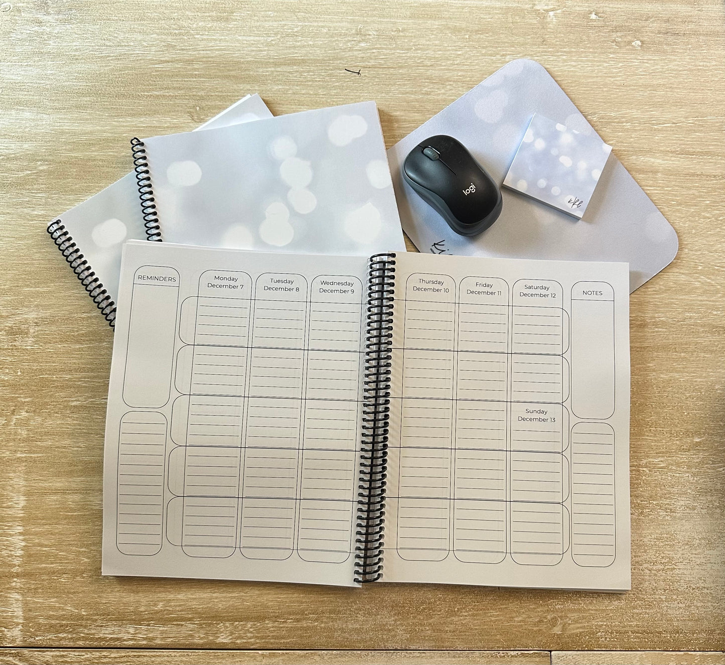 White Sparkle Notebook