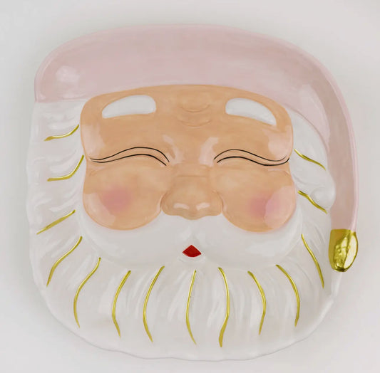 Pink Santa Platter