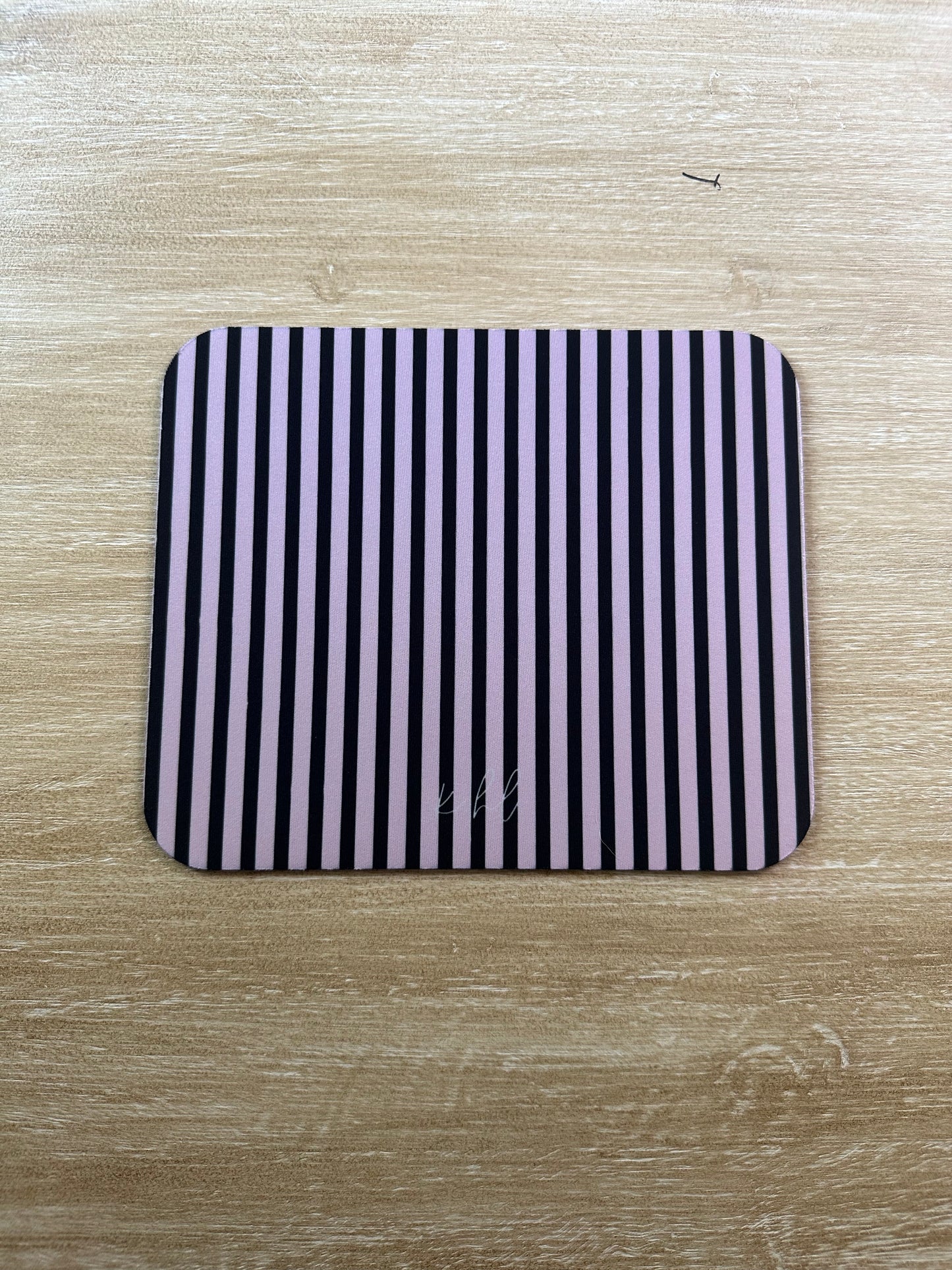 Pink + Signature Storm Stripe Mouse Pad