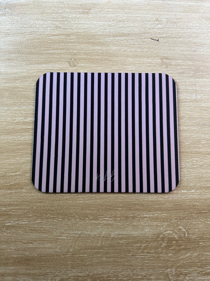 Pink + Signature Storm Stripe Mouse Pad