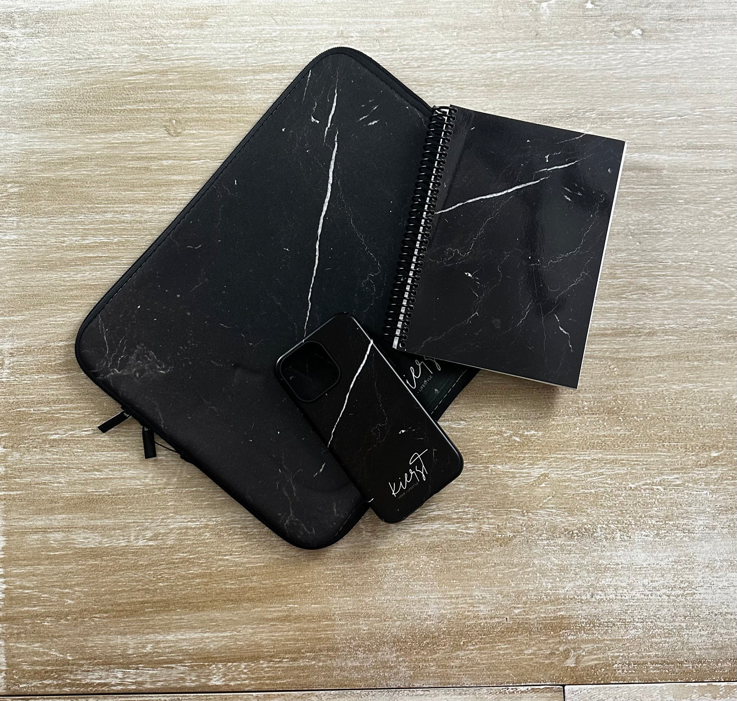Black Marble Notebook