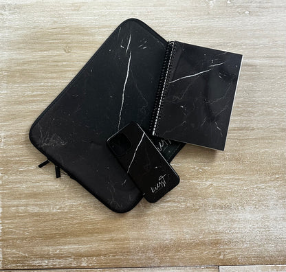 Black Marble Notebook