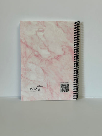 Rose Marble Notebook | Light, Layered, and Effortlessly Chic