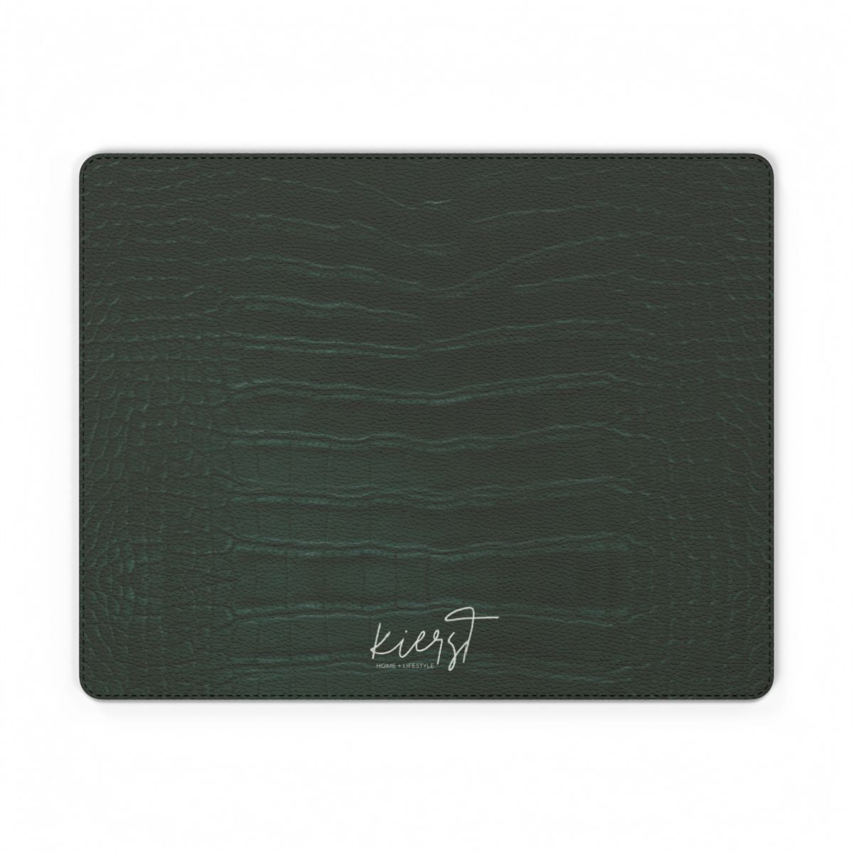 Emerald Crocodile Print Faux Leather Mouse Mat