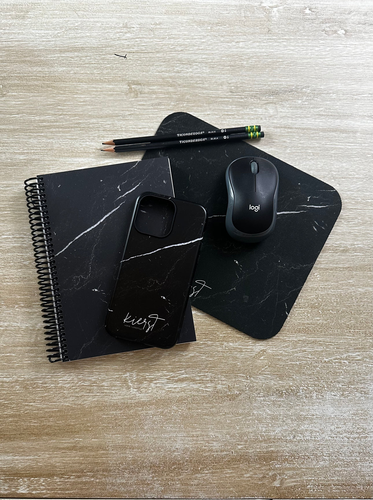 Black Marble Notebook