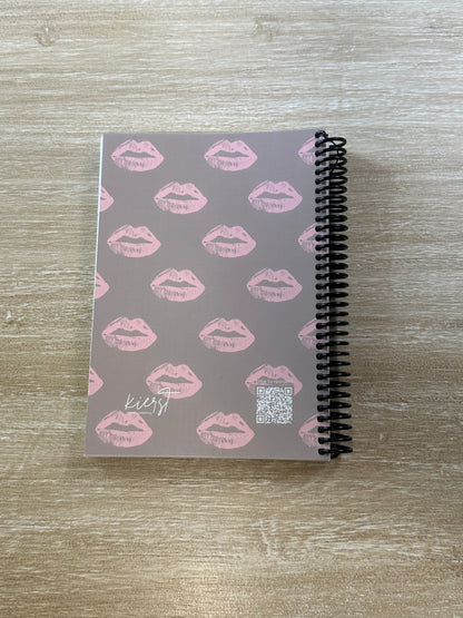 Pillow Talk-Inspired Lips on Oat Notebook