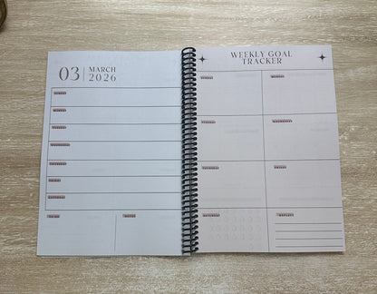 2026 Lifestyle Planner - Signature Velvet Noir Lattice