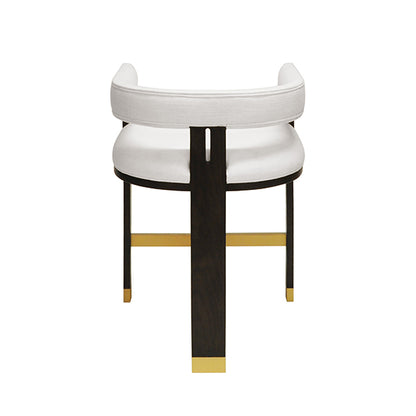 Cruise Counter Stool in Espresso Oak & White Linen