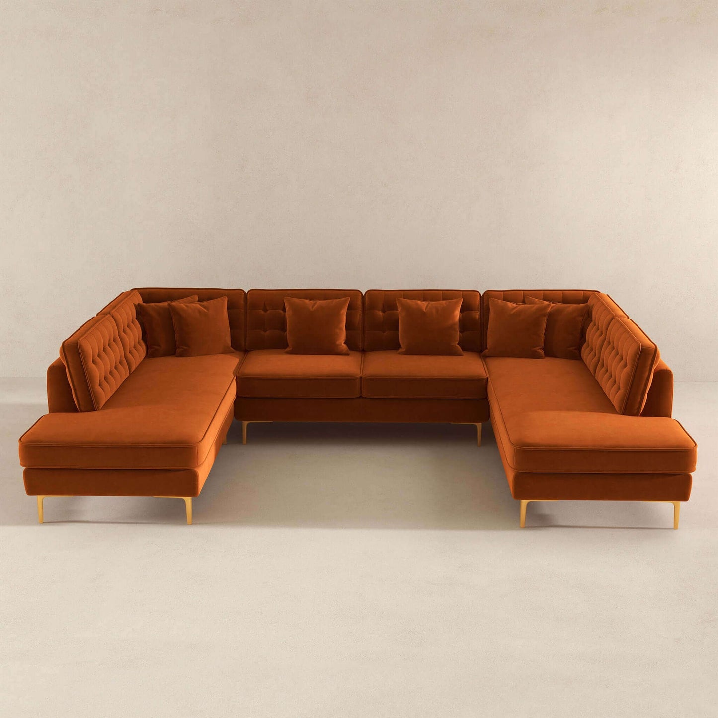 Brooke Velvet U Shape Sectional