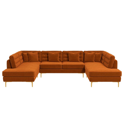 Brooke Velvet U Shape Sectional
