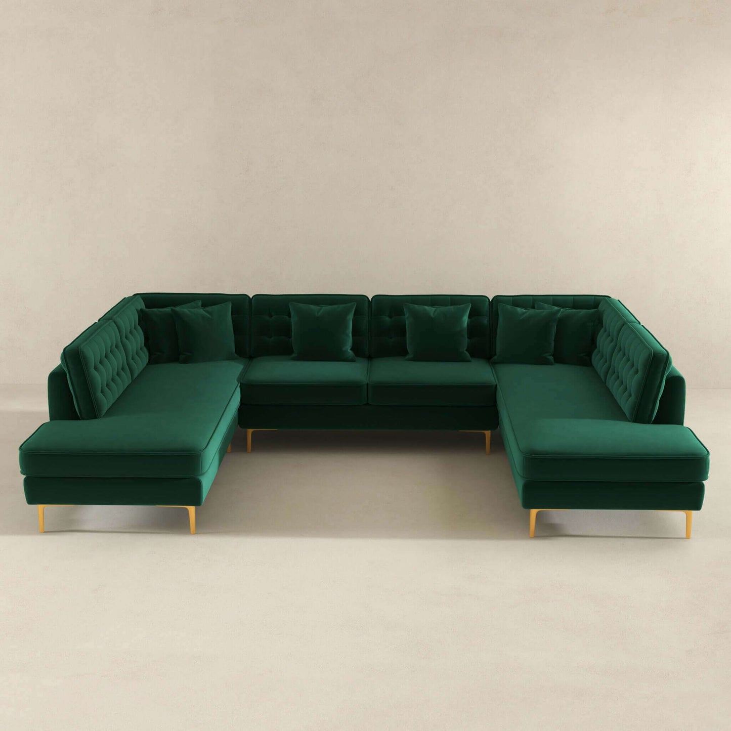 Brooke Velvet U Shape Sectional