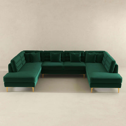Brooke Velvet U Shape Sectional