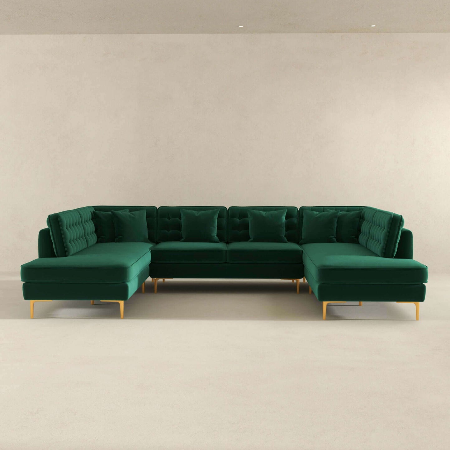 Brooke Velvet U Shape Sectional