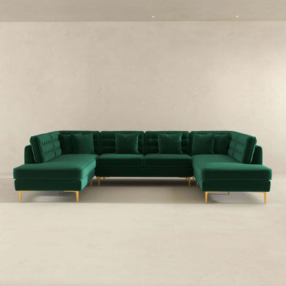 Brooke Velvet U Shape Sectional