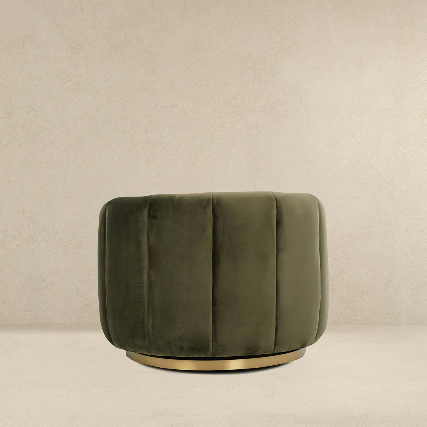 Cosey Green Velvet Swivel Chair