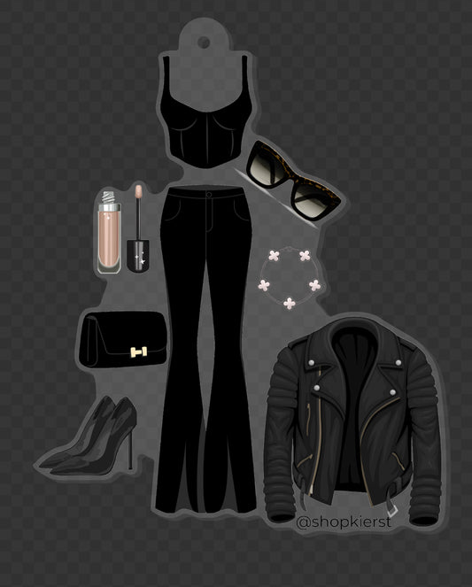 Edgy Chic OOTD Ornament + Keychain