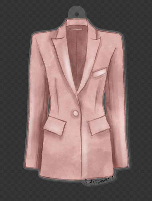 Pink Chic Blazer Ornament + Keychain