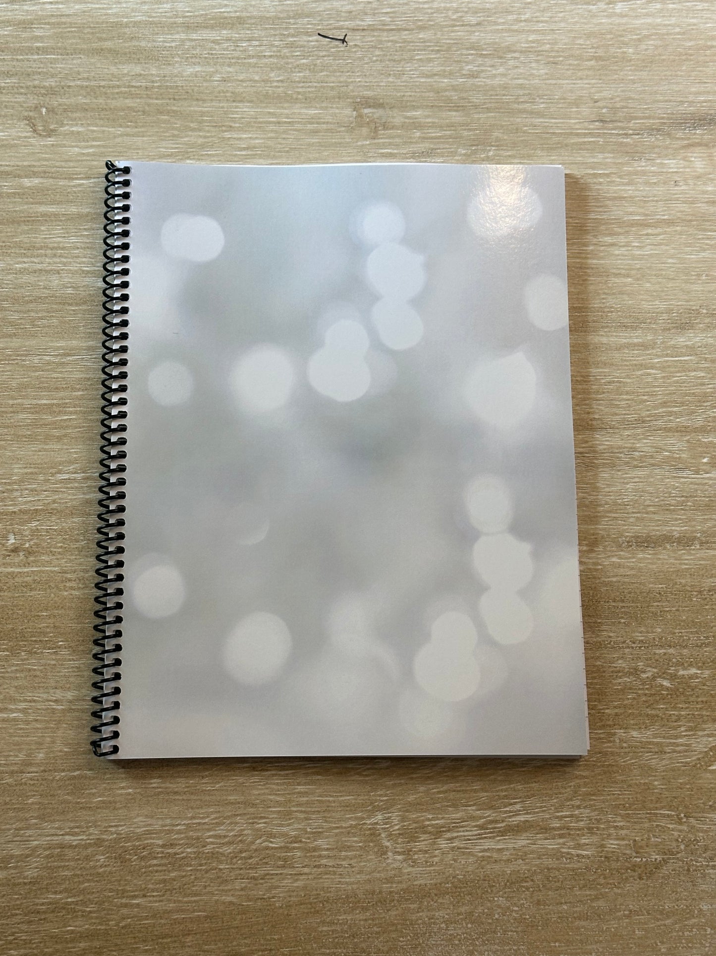White Sparkle Notebook