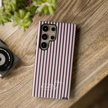 Signature Pink + Signature Storm Stripe Samsung Galaxy Phone Case