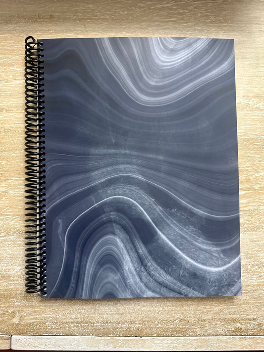 Navy Marble Notebook