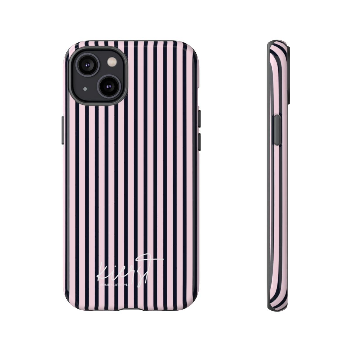 Signature Pink + Signature Storm Stripe iPhone Case