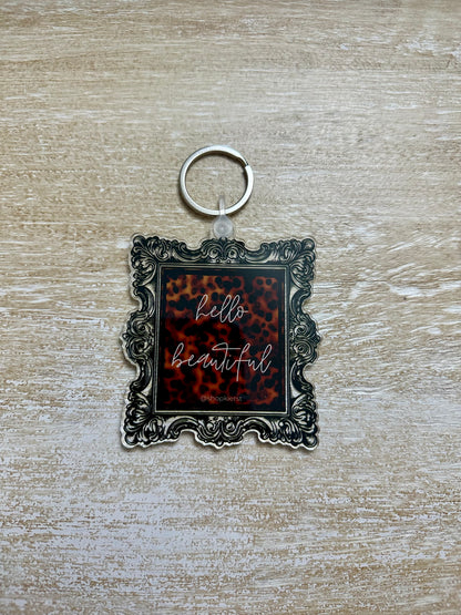 Ember Tortoise Hello Beautiful Ornament + Keychain