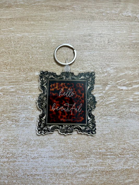 Ember Tortoise Hello Beautiful Ornament + Keychain