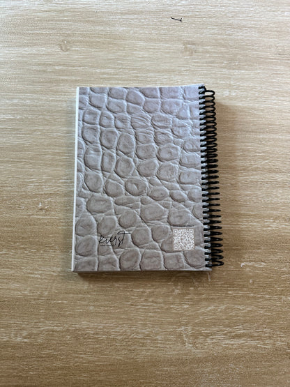 Cream Reptile Print Notebook
