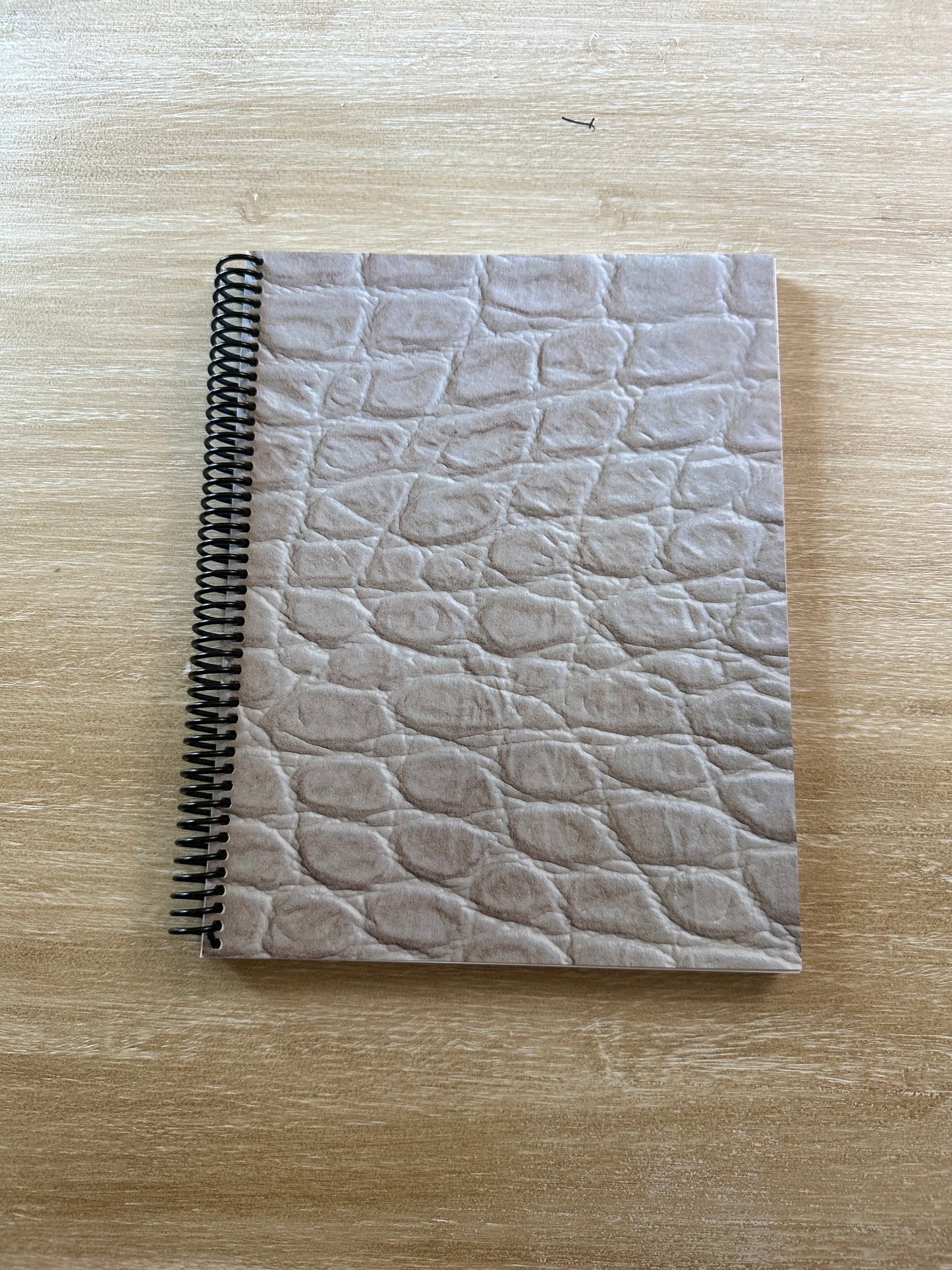 Cream Reptile Print Notebook