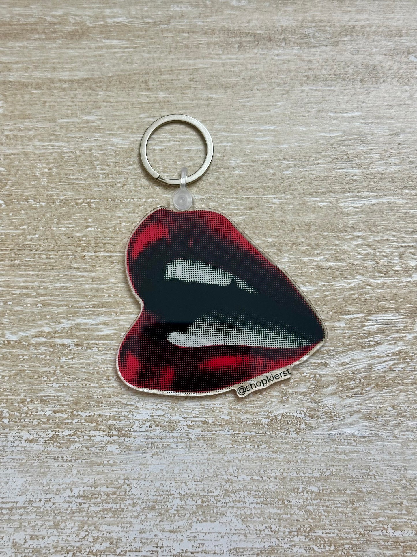 Vintage Red Lips Ornament + Keychain