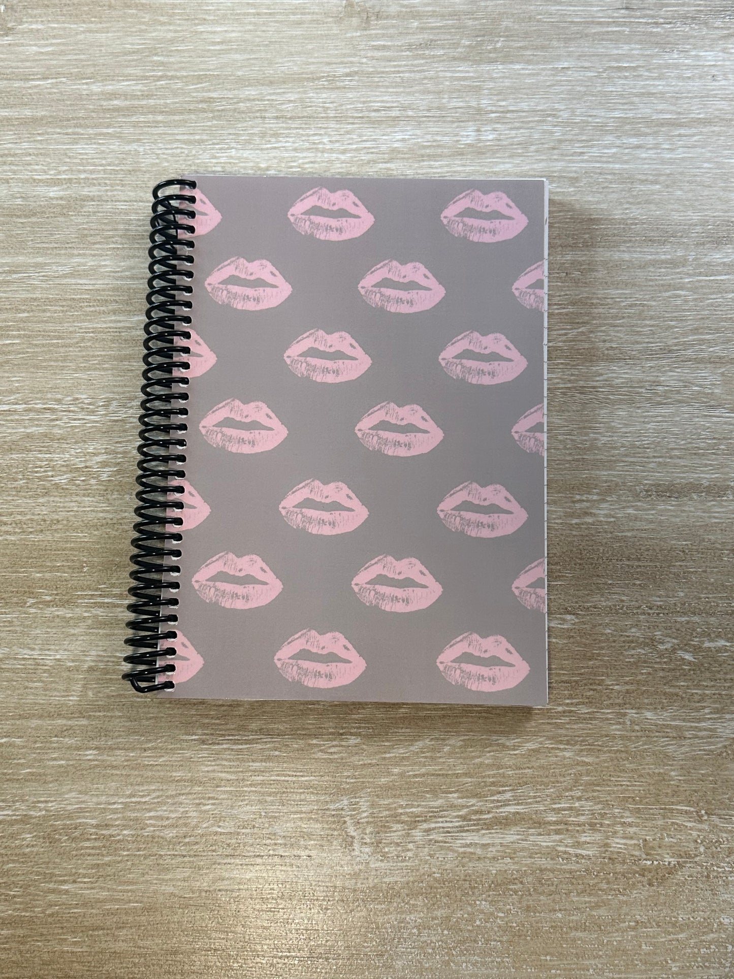 Pillow Talk-Inspired Lips on Oat Notebook