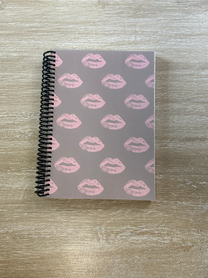 Pillow Talk-Inspired Lips on Oat Notebook