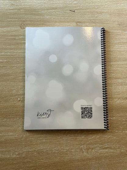 White Sparkle Notebook