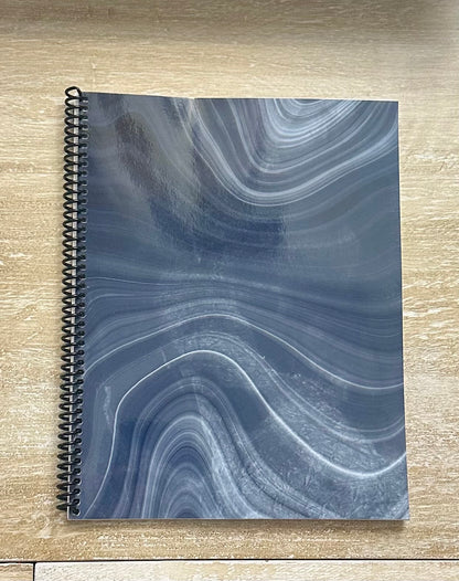 Navy Marble Notebook