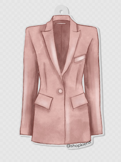 Pink Chic Blazer Ornament + Keychain