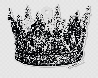 Black Crown Ornament + Keychain