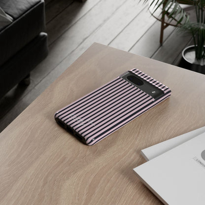 Signature Pink + Signature Storm Stripe Google Pixel Phone Case