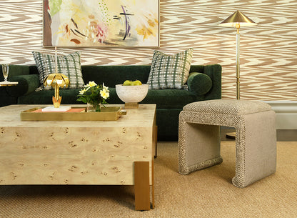 Enid Coffee Table in Burl Wood
