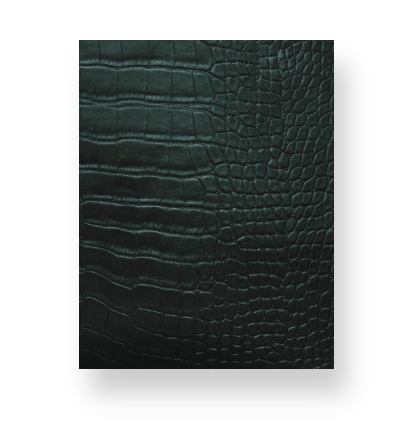 Emerald Crocodile Print Notebook