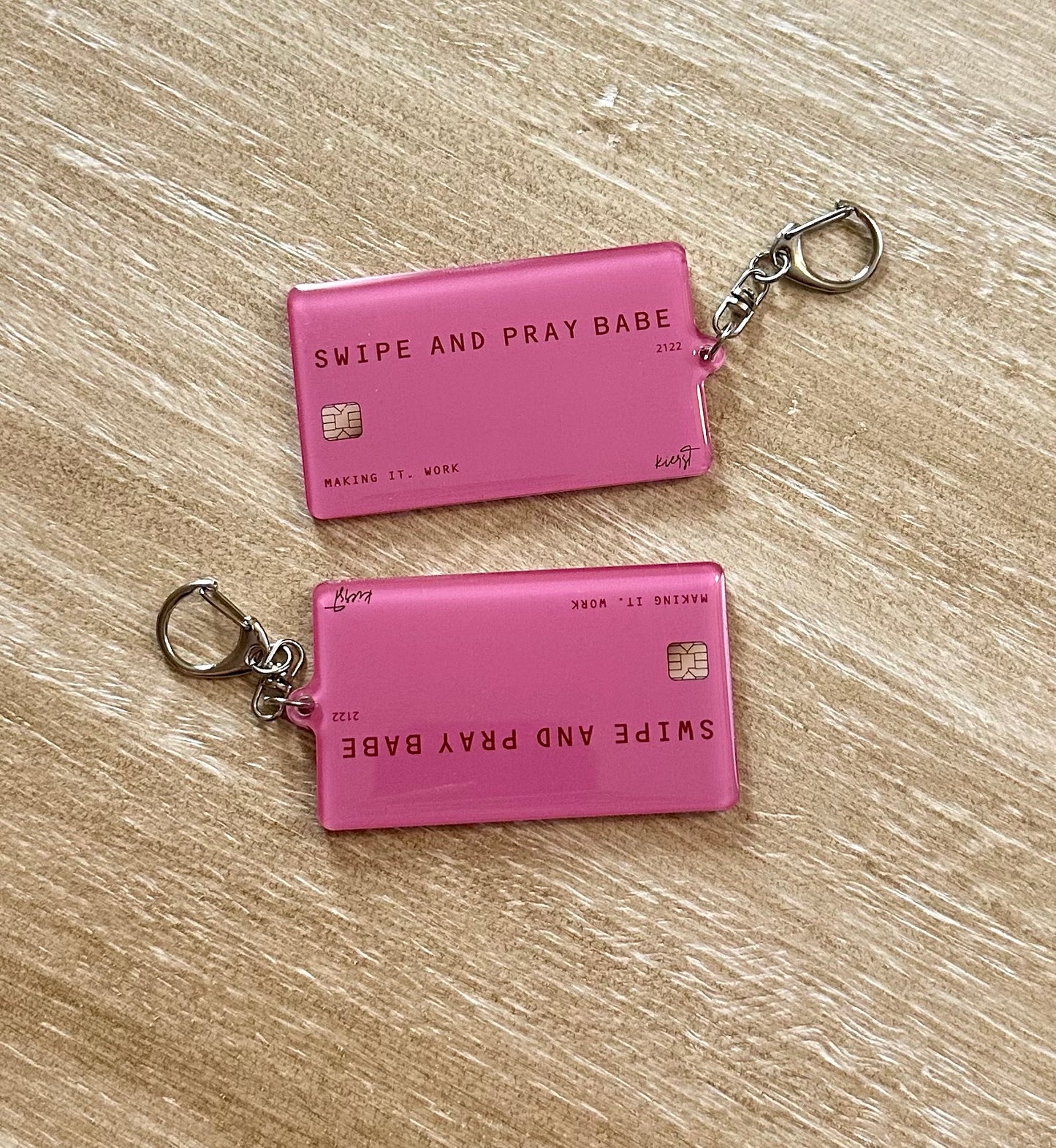 Swipe + Pray Keychain
