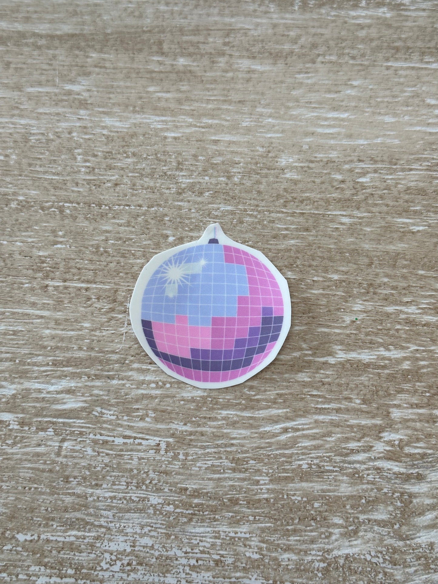 Large colorful disco ball temporary tattoos