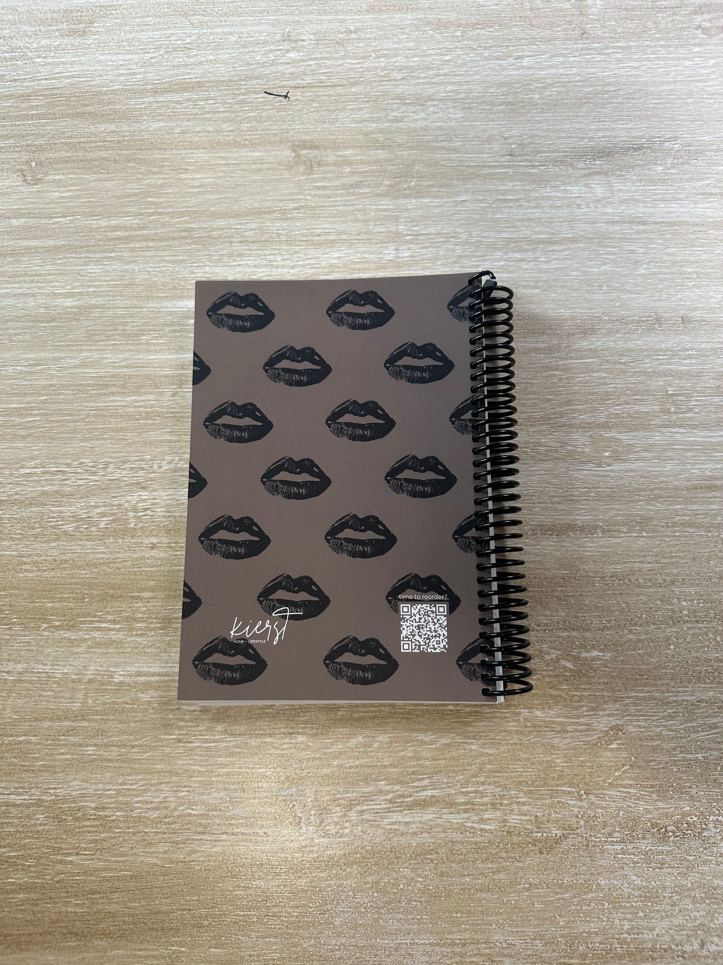 Black Lips on Mocha Notebook