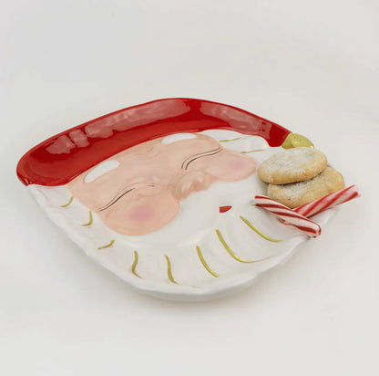 Red Santa Platter
