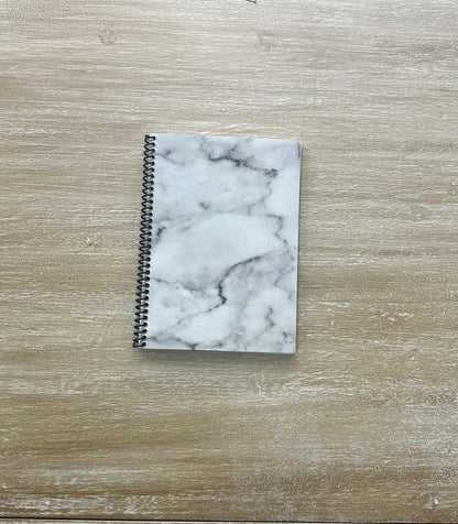 Lived-In Grey Marble Notebook
