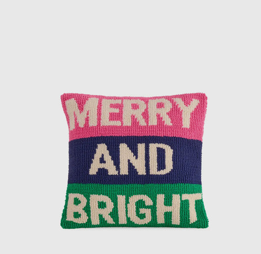 Merry and Bright Tufted Pillow