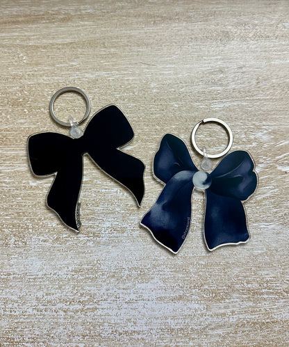 Black Bow Ornament + Keychain