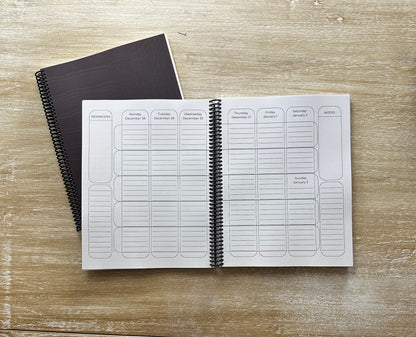 2027 Signature Velvet Noir Crocodile Lifestyle Planner