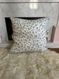 White and Purple Hues Leopard Throw Pillows