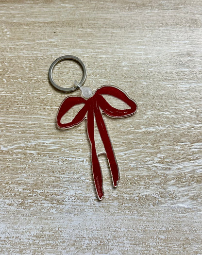 Red Bow Ornament + Keychain